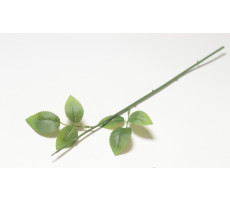 Стебель для ветки с листом розы 54см