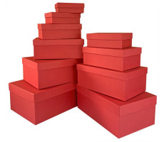 Коробка Прямоугольник глубокие"Красный КТ"