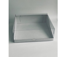 Коробка для торта 30*30*10,5см с прозрачной крышкой
